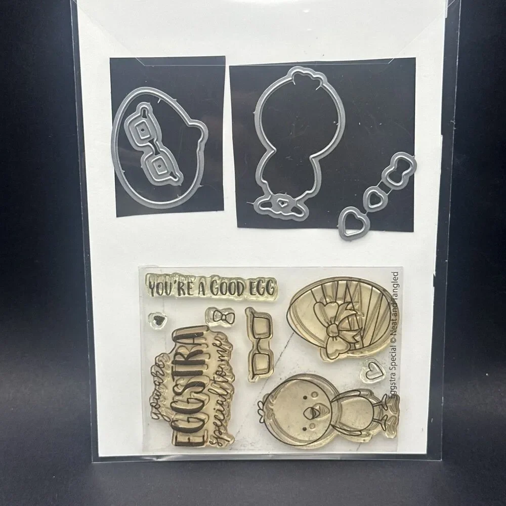 Neat and Tangled Photopolymer Clear Stamps Eggstra Special Set and Dies Easter